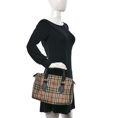 Burberry Haymarket Check Small Chester Bowling Bag Chocolate 2 of 11