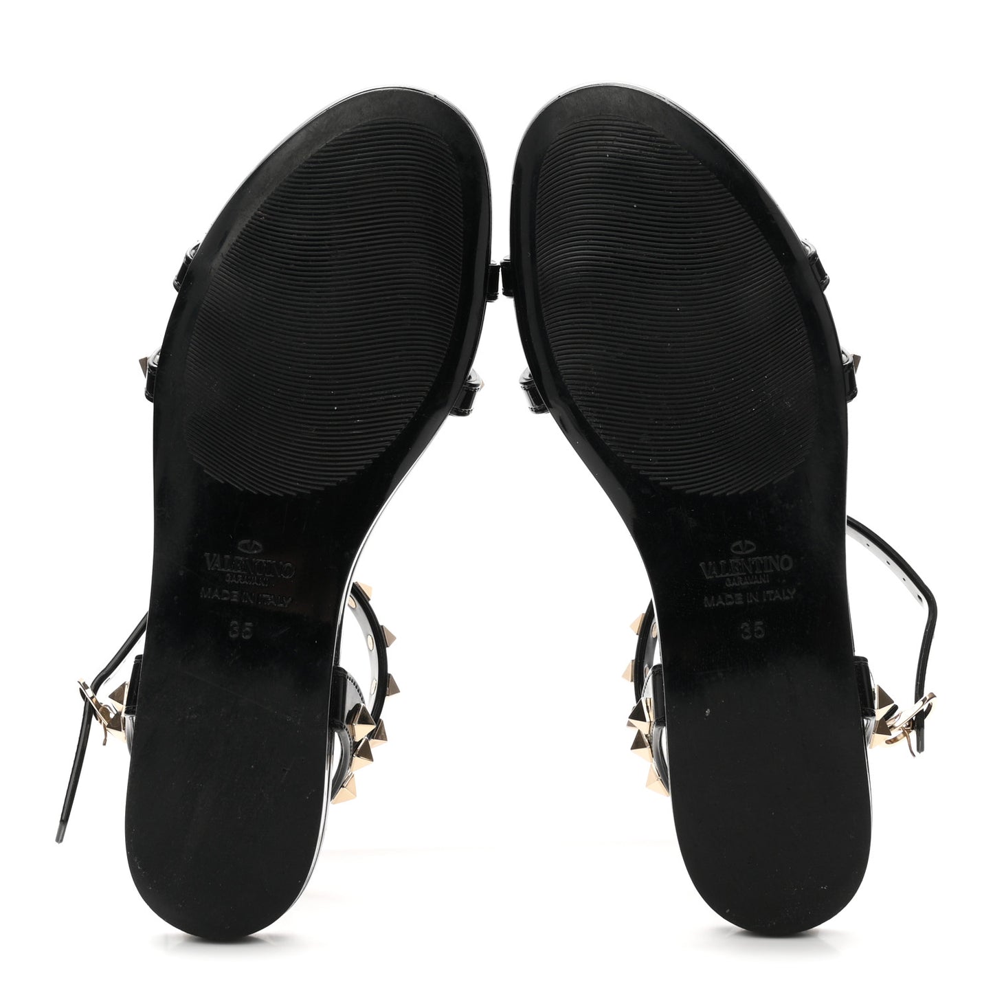 PVC Jelly Rockstud Caged Sandals 35 Black