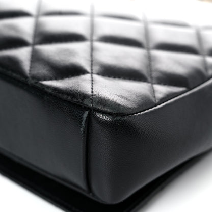 Chanel Lambskin Quilted Small Diamond CC Flap Black 10 of 26