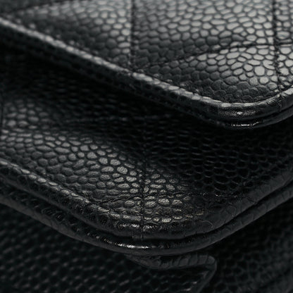 Chanel Caviar Quilted Wallet On Chain WOC Black 11 of 15