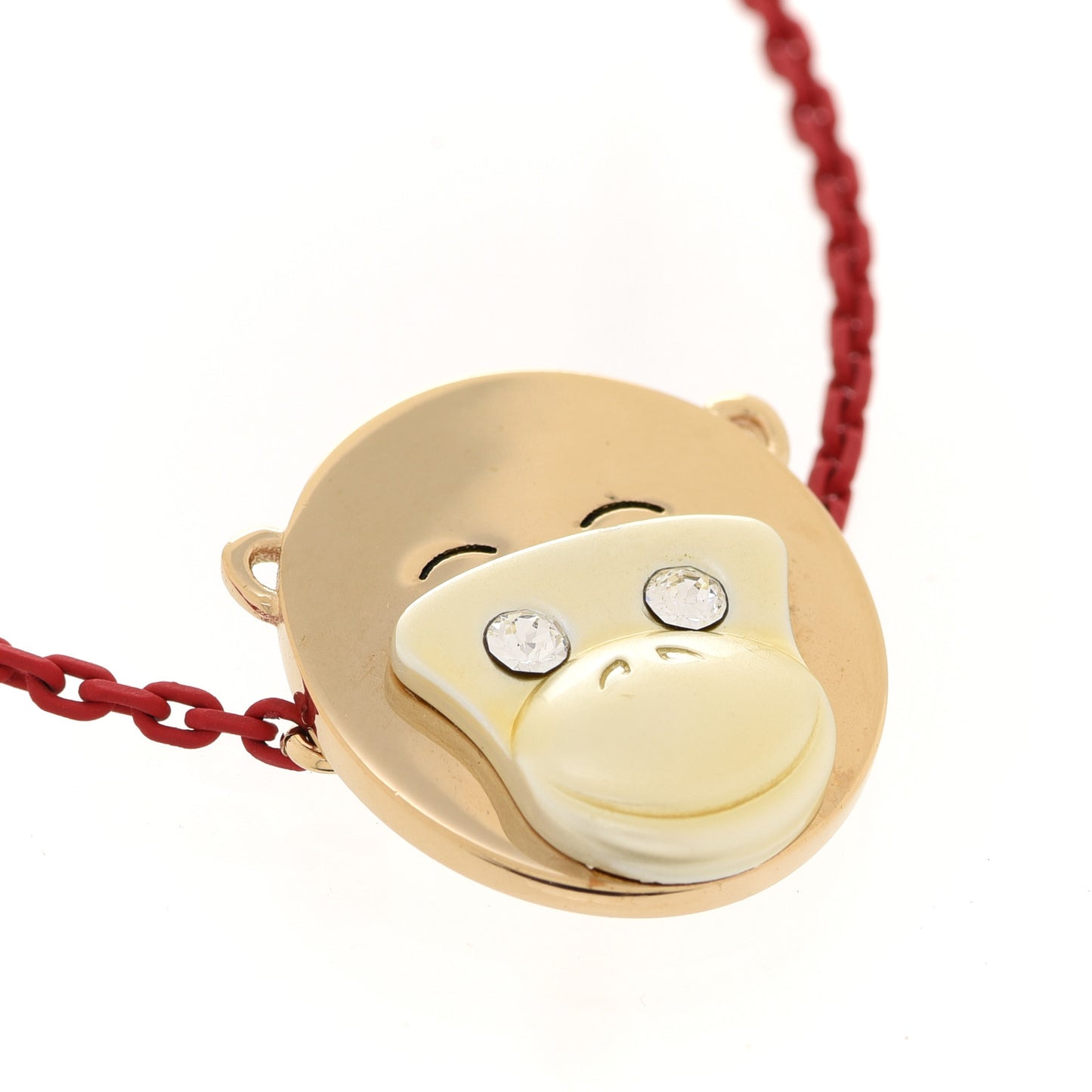 Crystal Diorelita Chinese New Year Monkey Bracelet Red