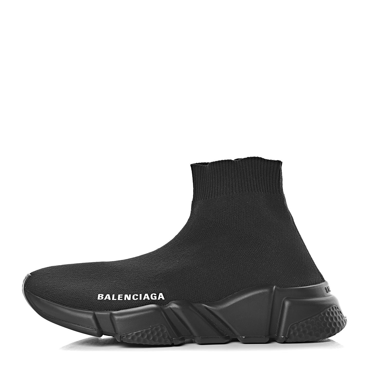 Balenciaga Neoprene Knit Womens Speed Sneakers 36 Black 1 of 8