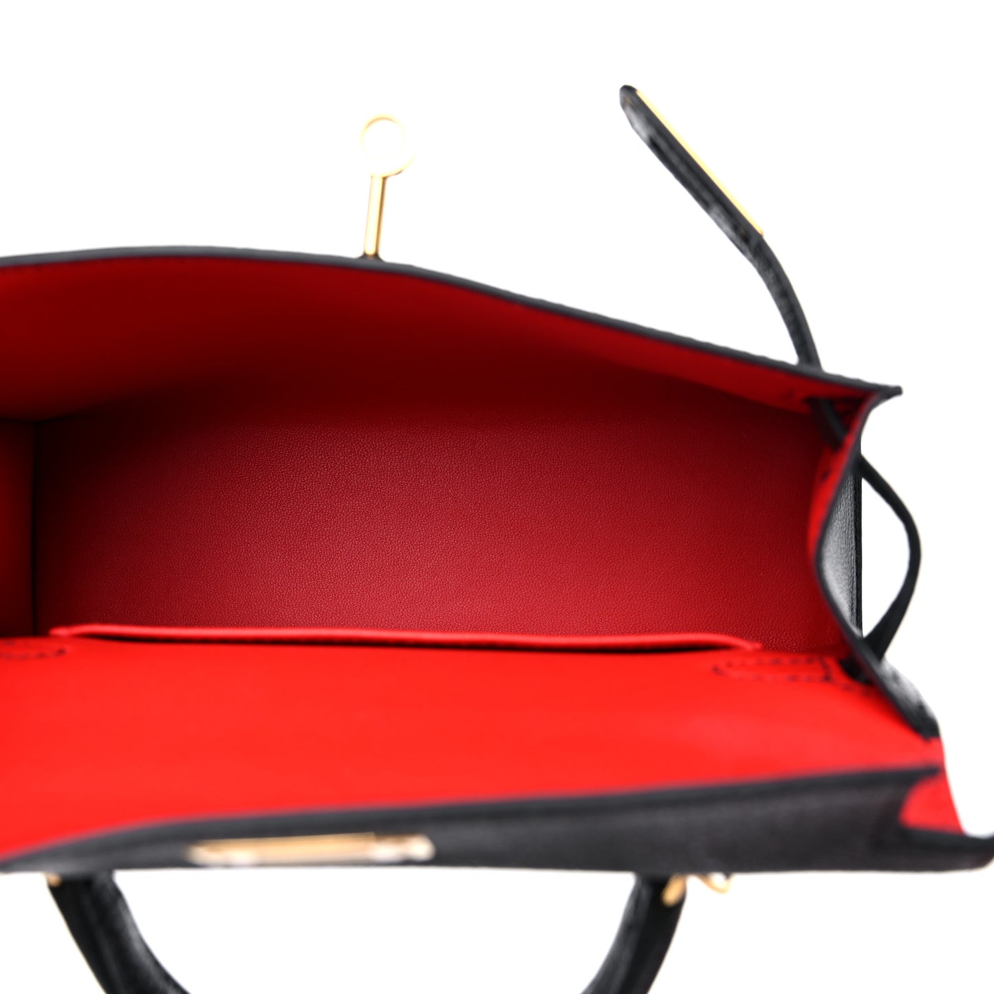 Chevre Mysore Horseshoe Mini Kelly Sellier 20 Black Rouge De Coeur