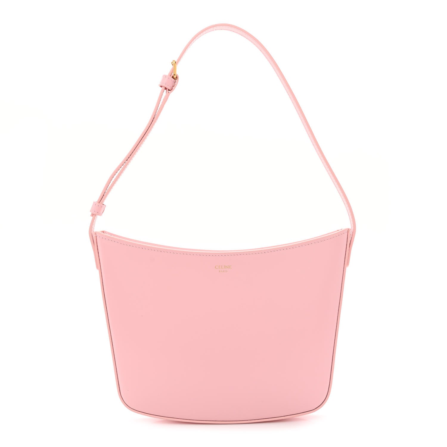 Celine Shiny Calfskin Medium Croque Bag Pink 1 of 10