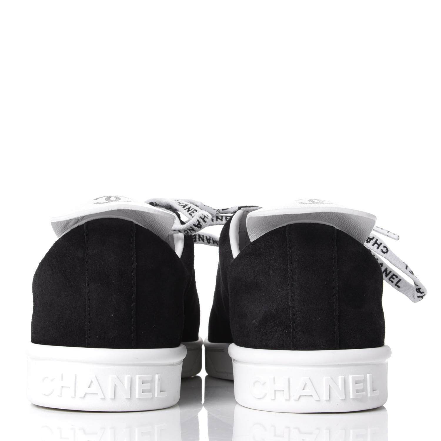 Chanel Suede CC Sneakers 40 Black 6 of 11