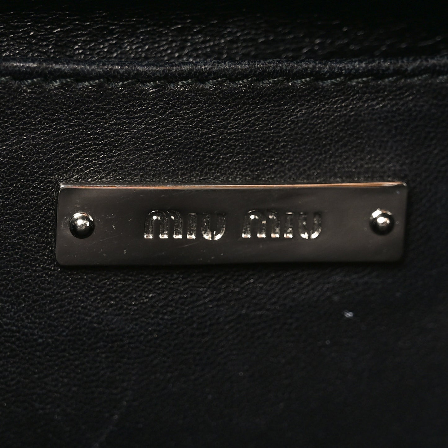 Nappa Matelasse Top Handle Bag Black Soleil