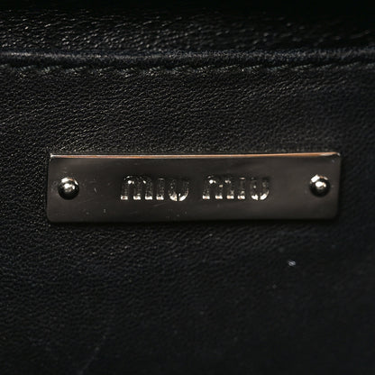 Miu Miu Nappa Matelasse Top Handle Bag Black Soleil 6 of 9