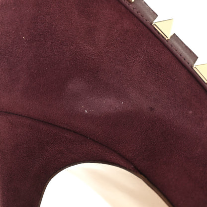 Valentino Garavani Suede Rockstud 85mm Pumps 39 Camelia 9 of 14