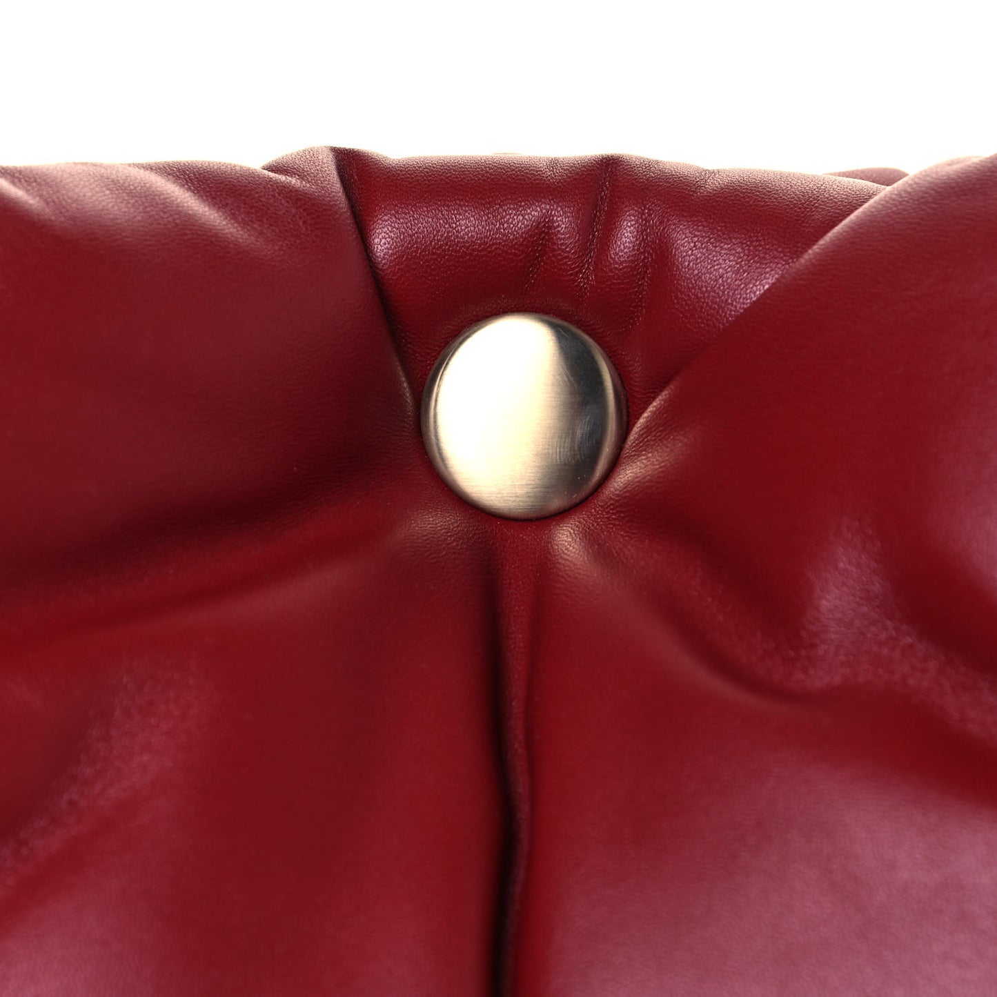 Lambskin Puffy Chain Tobo Bag Red