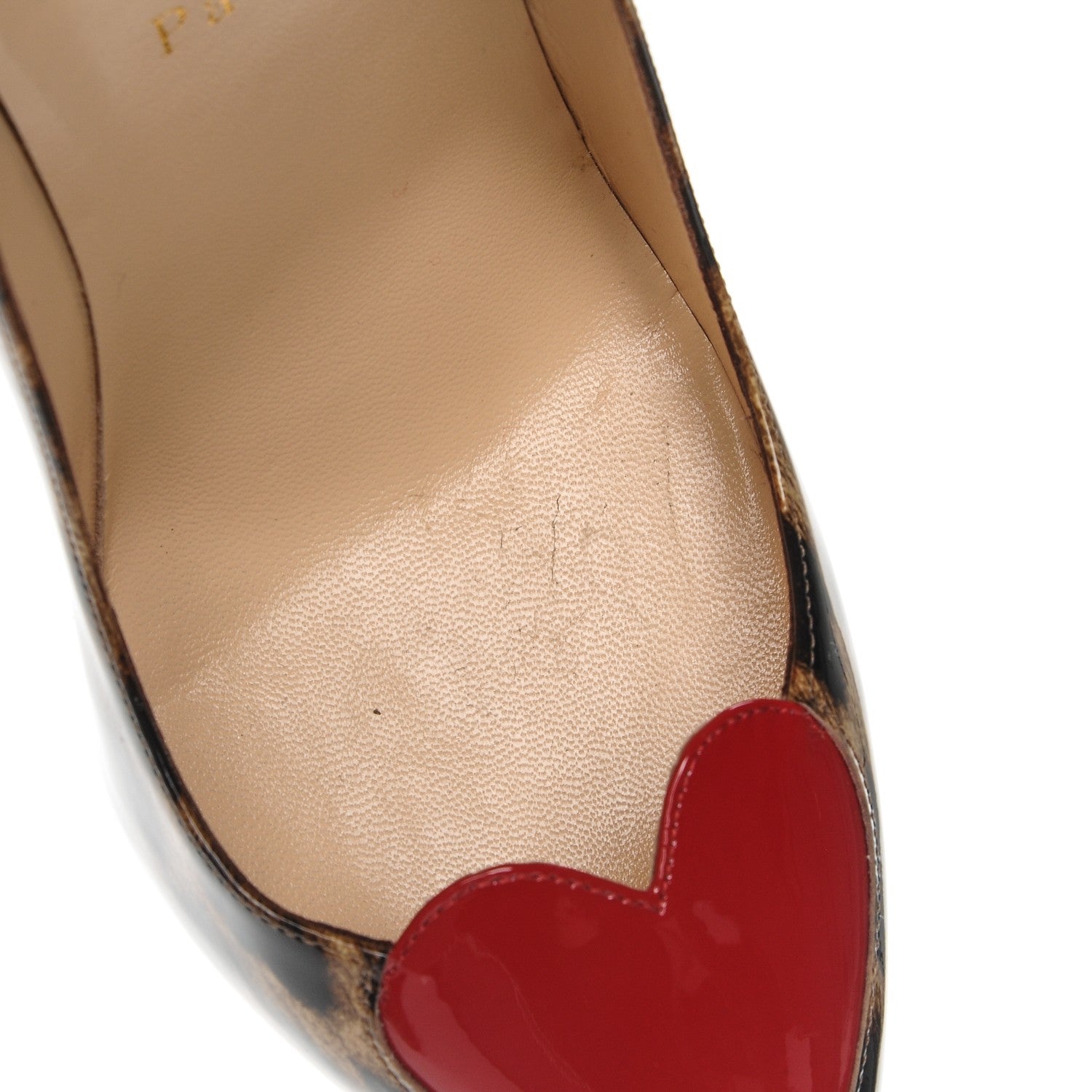Christian Louboutin Patent Leopard Doracora 100 Pumps 39 Brown Red 9 of 10