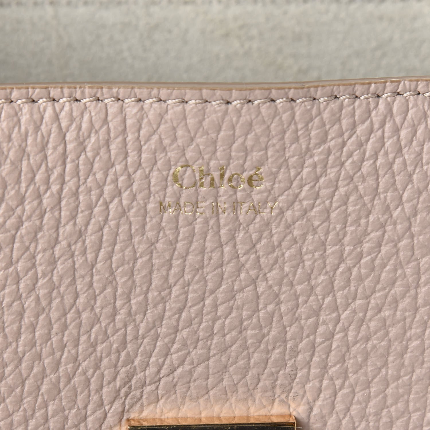 Chloe Grained Lambskin Mini Drew Shoulder Bag Cement Pink 6 of 9