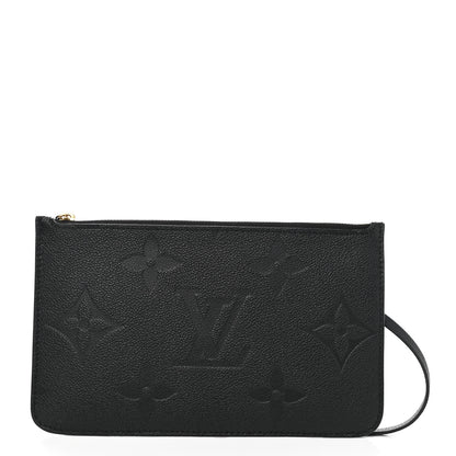 Louis Vuitton Empreinte Monogram Giant Neverfull MM Pochette Black 1 of 6