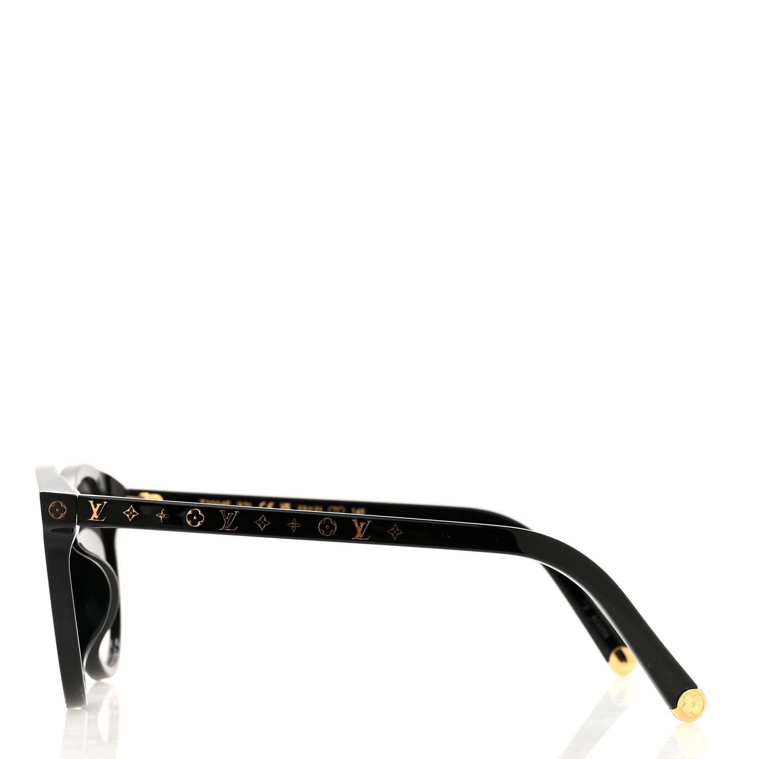 Louis Vuitton Acetate My Monogram Round Sunglasses Z2004E Black 3 of 8