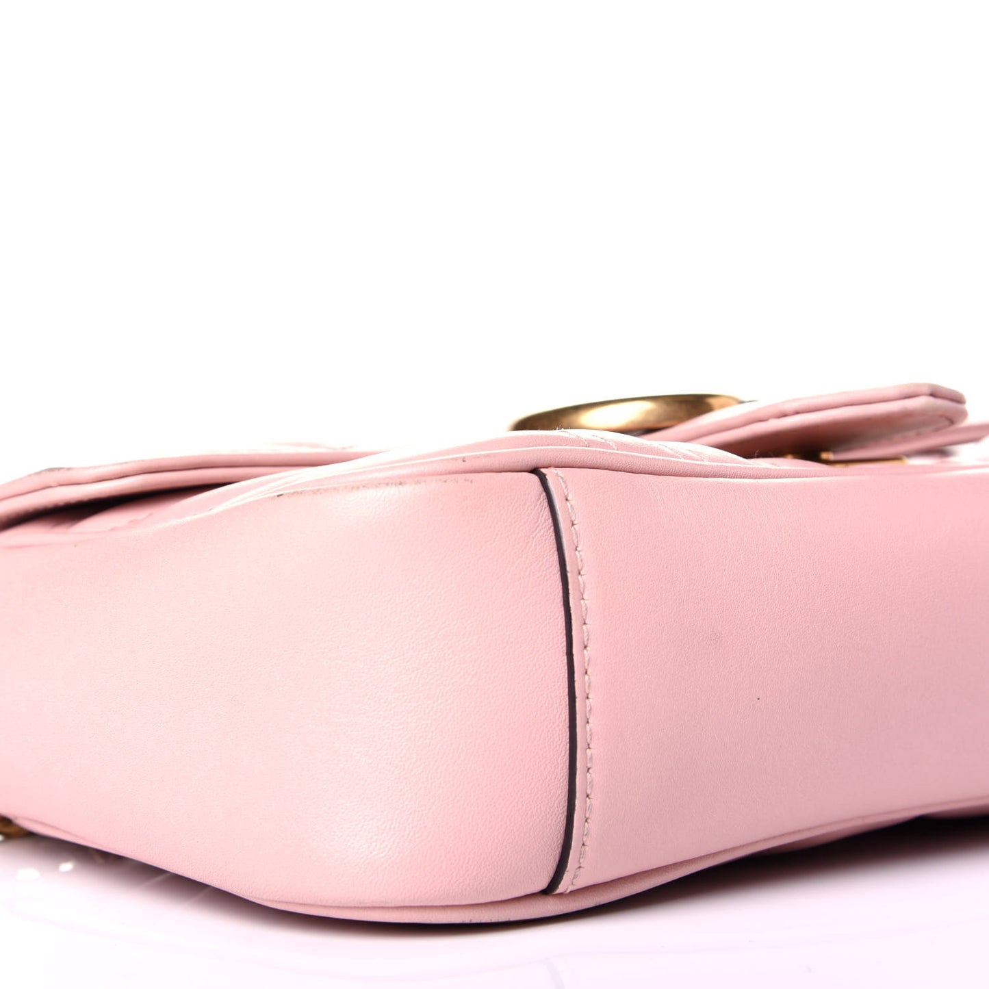 Calfskin Matelasse Mini GG Marmont Shoulder Bag Perfect Pink