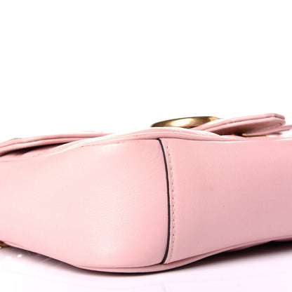 Gucci Calfskin Matelasse Mini GG Marmont Shoulder Bag Perfect Pink 8 of 9