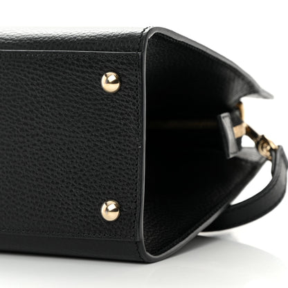 Gucci Pebbled Calfskin Medium Soho Top Handle Satchel Black 12 of 15