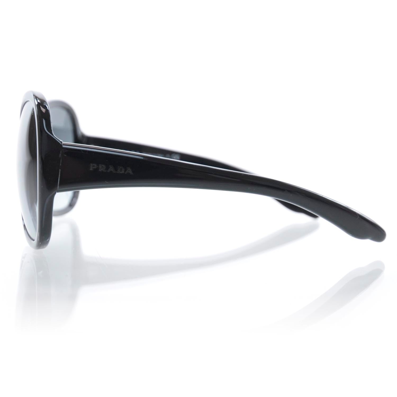 Prada Logo Sunglasses SPR 20L Black 4 of 8
