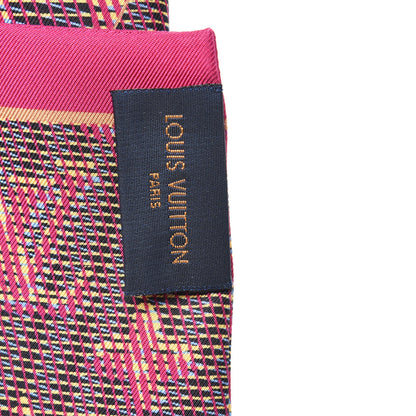 Louis Vuitton Silk Monogram Damier Pop Print Bandeau Pink 3 of 3