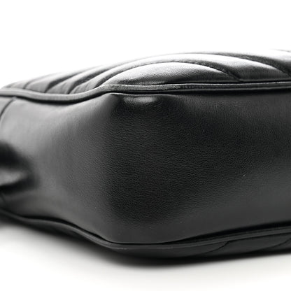 Saint Laurent Calfskin Matelasse Monogram Lou Camera Bag Black 9 of 13