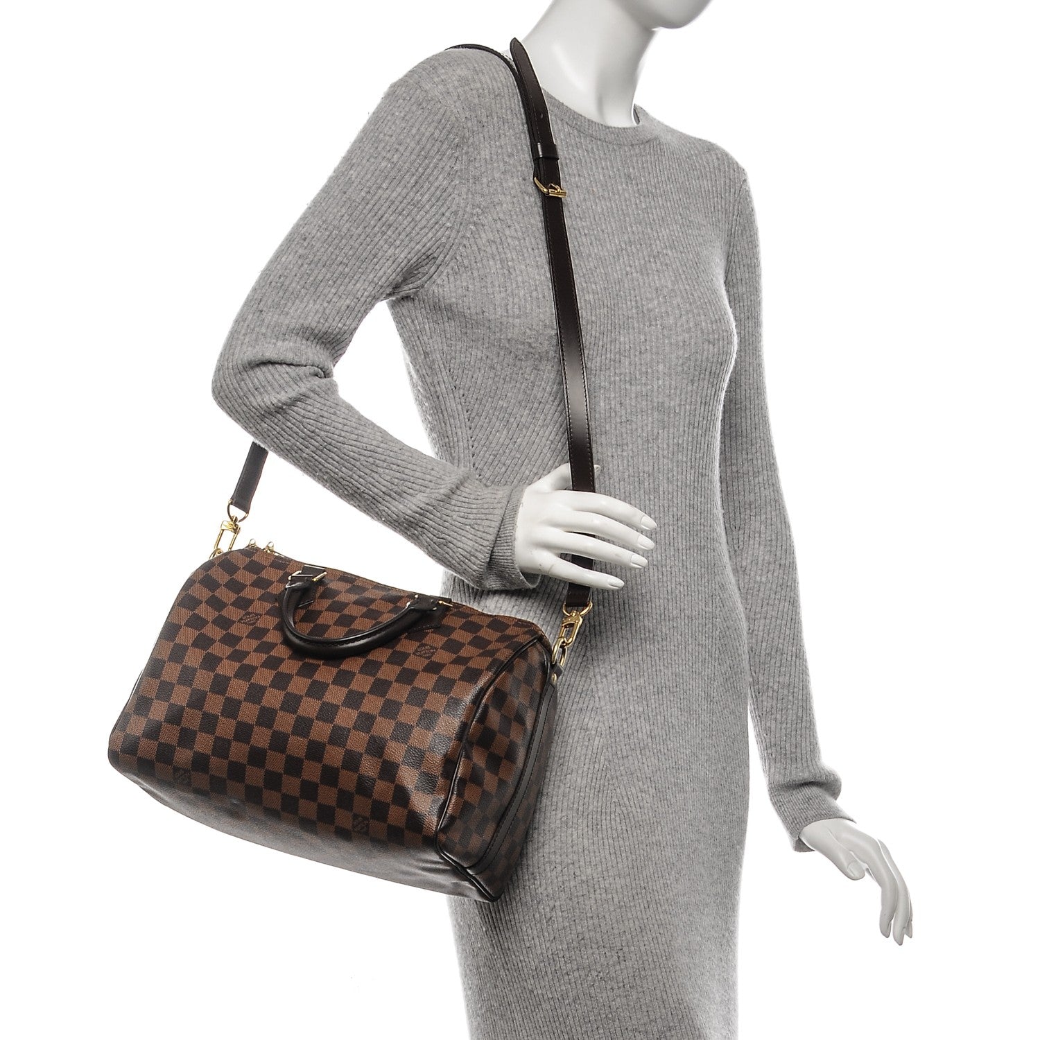 Louis Vuitton Damier Ebene Speedy Bandouliere 30 2 of 6