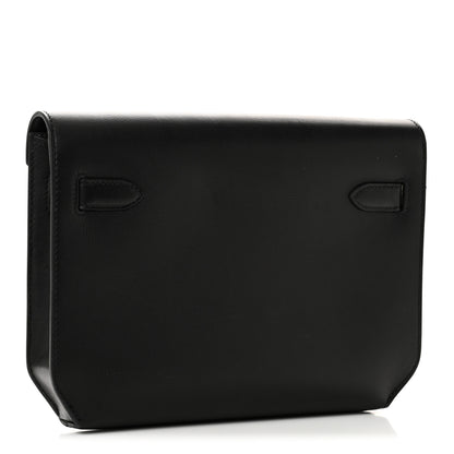 Hermes Evercolor Kelly Depeches 25 Pouch Black 3 of 11