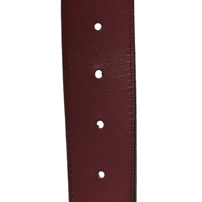 Gucci GG Supreme Monogram Blooms Moon Calfskin Interlocking G 37mm Belt 85 34 Beige Ebony Multicolor Dry Rose 4 of 5