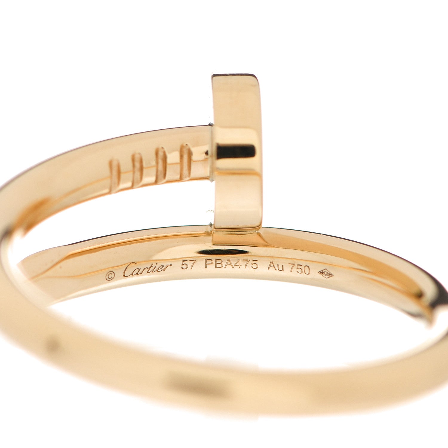 Cartier 18K Yellow Gold Juste Un Clou Ring 57 8 4 of 5