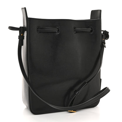 Saint Laurent Calfskin Small Bucket Bag Black 3 of 10
