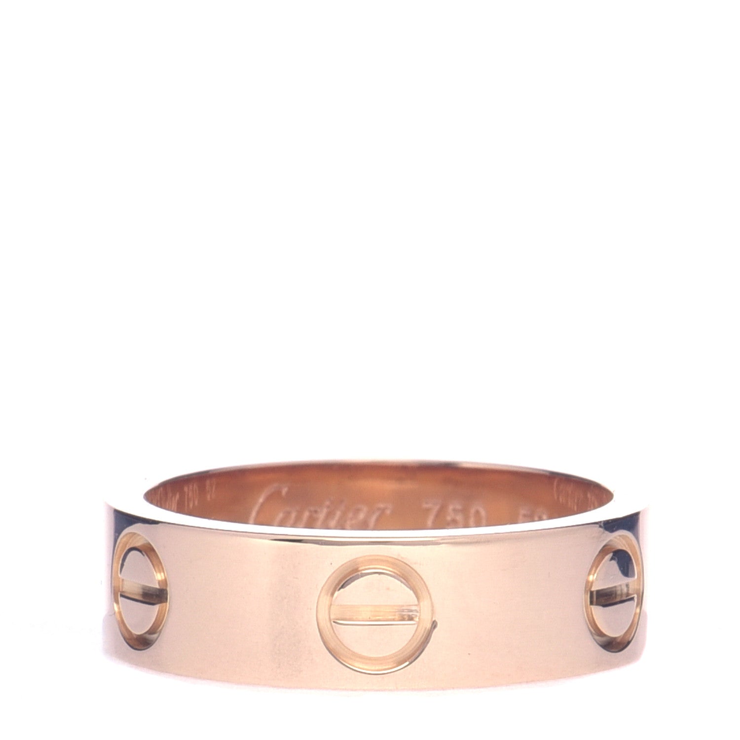 Cartier 18K Pink Gold 5.5mm LOVE Ring 52 6 1 of 4