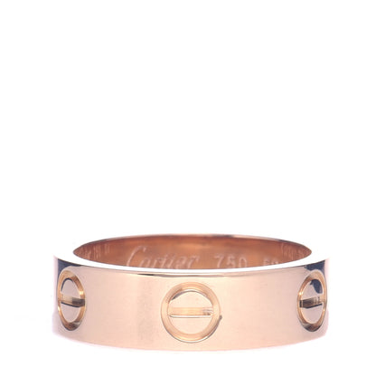 Cartier 18K Pink Gold 5.5mm LOVE Ring 52 6 1 of 4