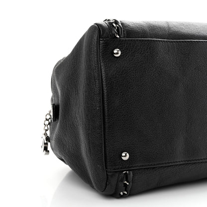 Chanel Smooth Calfskin Medium Luxe Ligne Bowler Black 9 of 10