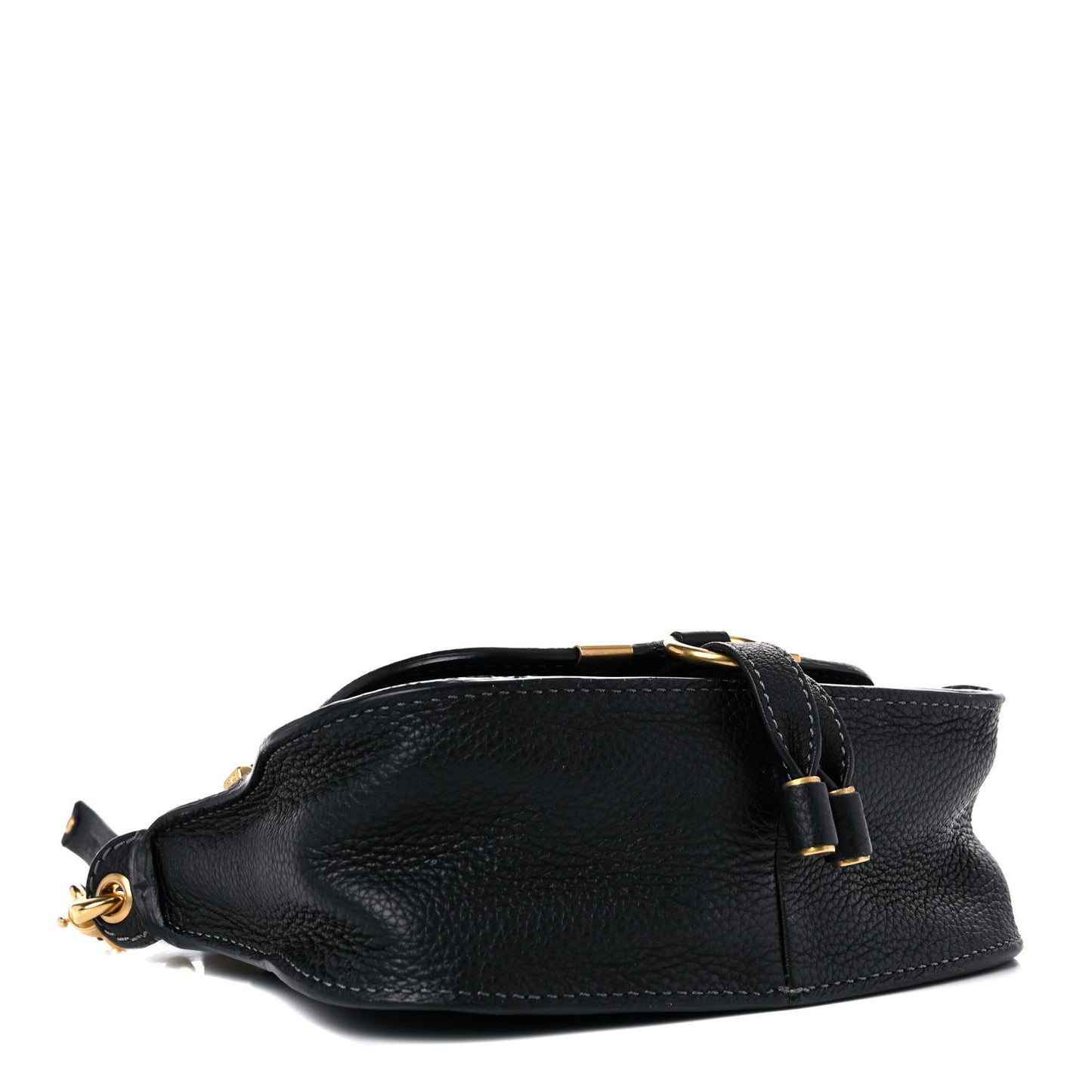 Calfskin Mini Marcie Satchel Black