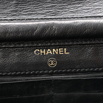 Chanel Lambskin Timeless CC Wallet On Chain WOC Black 6 of 11