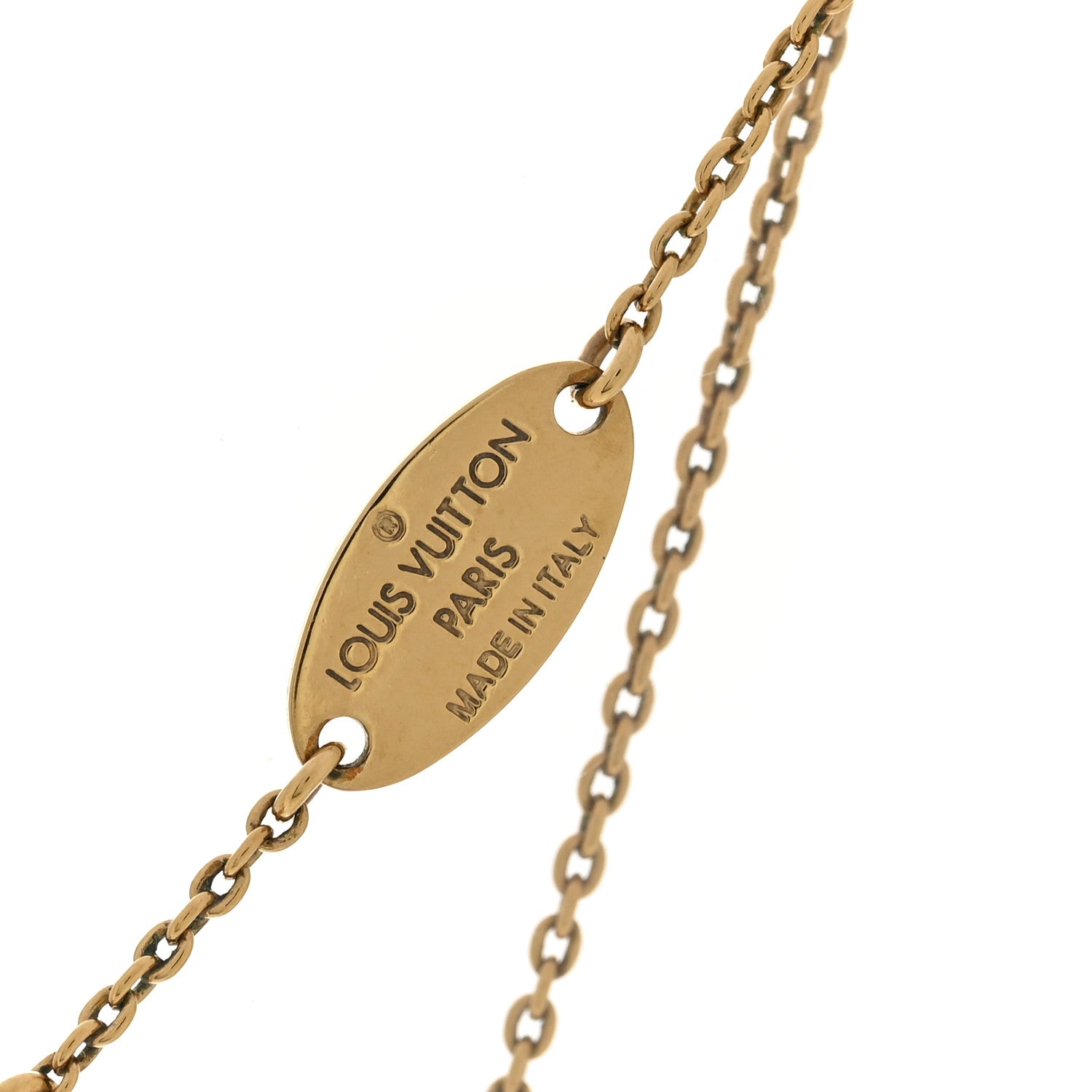 Louis Vuitton Metal Louisette Necklace Gold 1869742 – FASHIONPHILE
