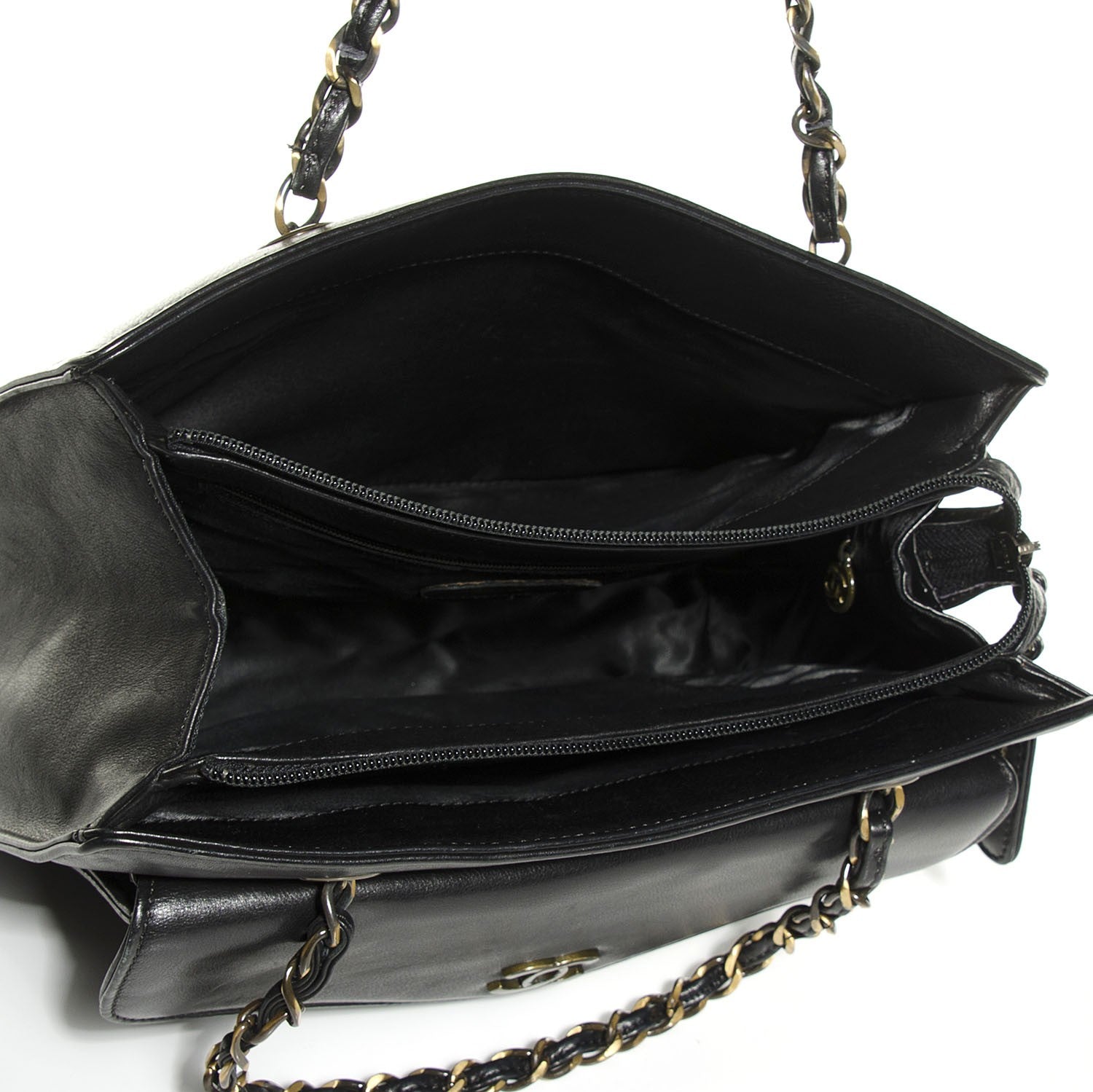 Chanel Calfskin Flap Shoulder Bag Black 5 of 7