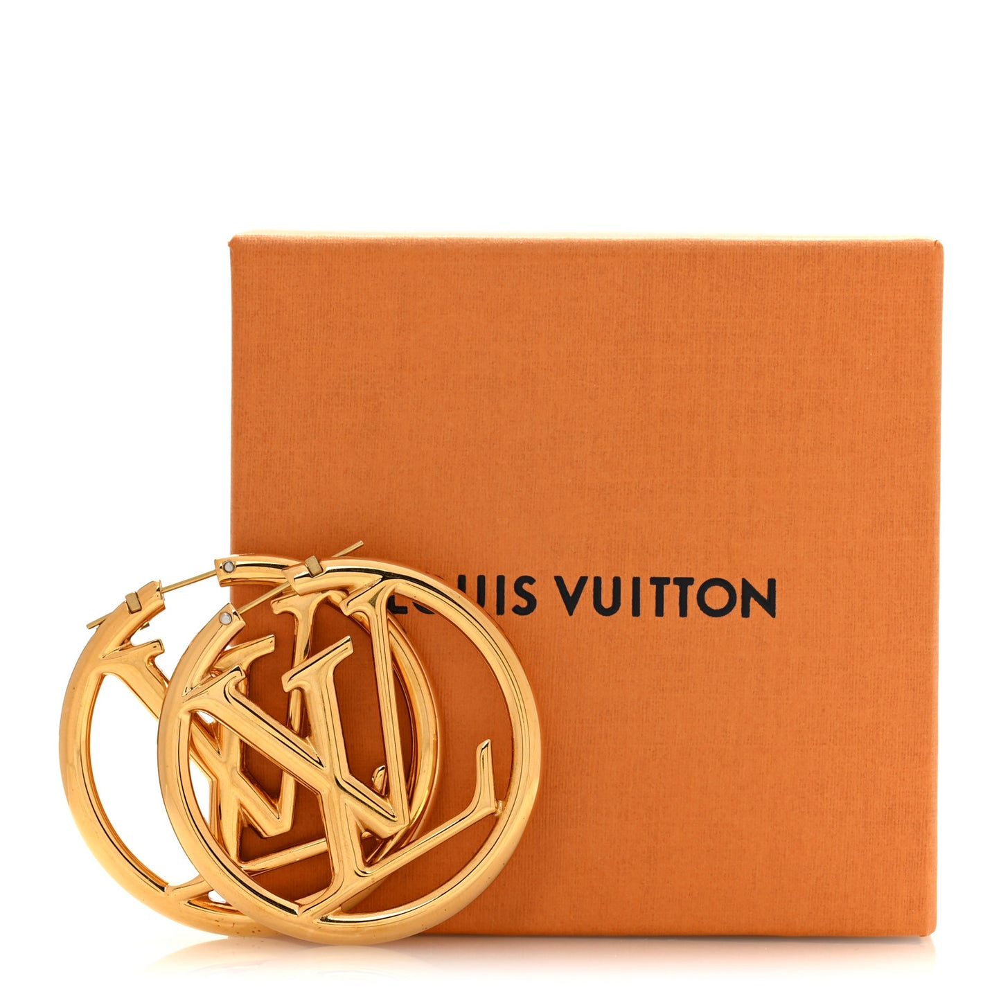 Metal Louise Hoop Earrings Gold