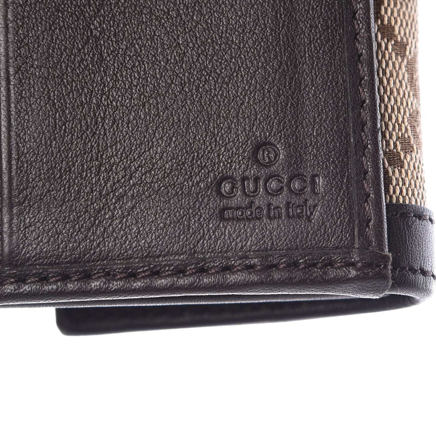 Monogram Margaux Calfskin Sukey French Flap Wallet Beige Ebony Cocoa