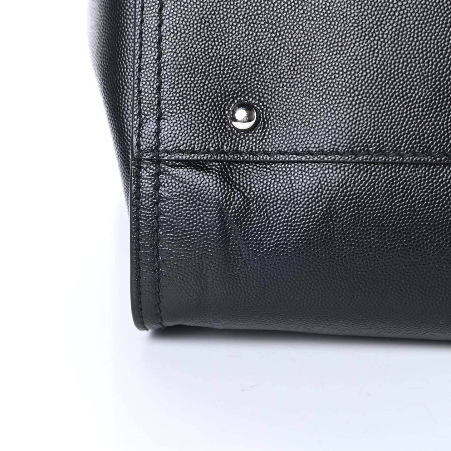 Caviar Medium Studded Deauville Tote Black