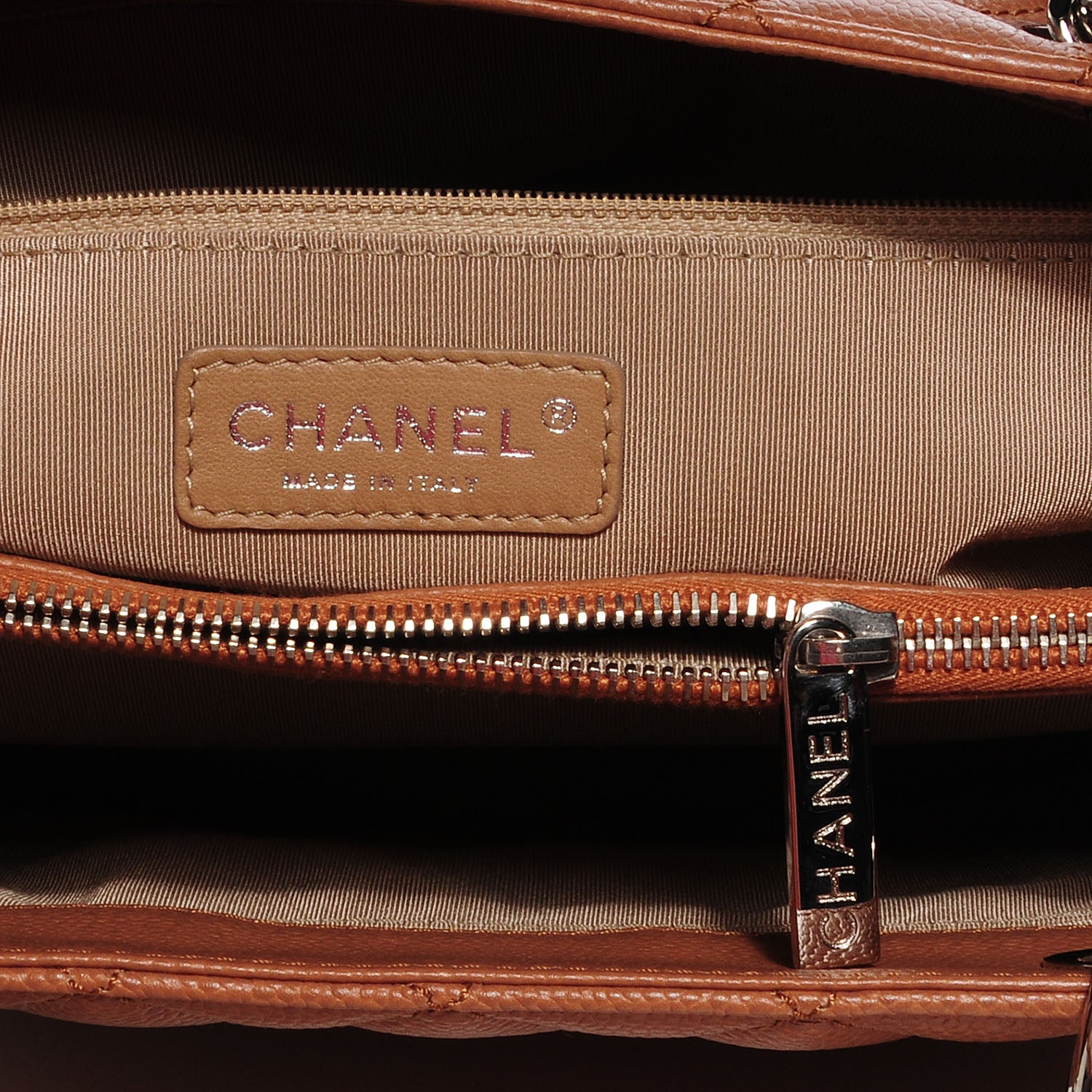 Chanel Caviar Grand Shopping Tote GST Dark Beige 5 of 7