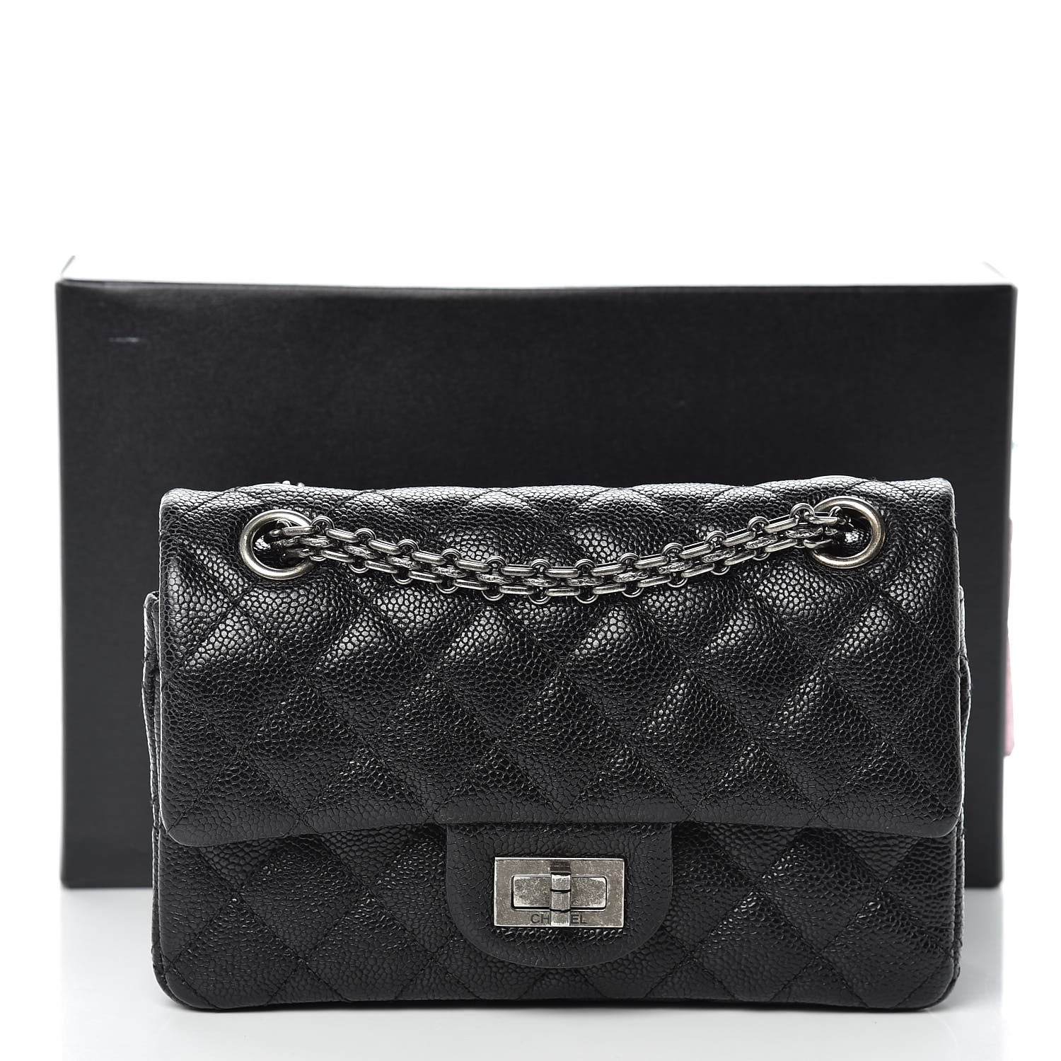 Chanel Caviar 2.55 Reissue 224 Flap Black 12 of 12