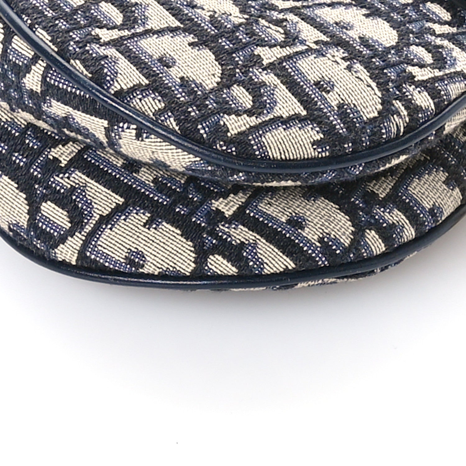 Christian Dior Oblique Mini Saddle Bag Blue 9 of 10