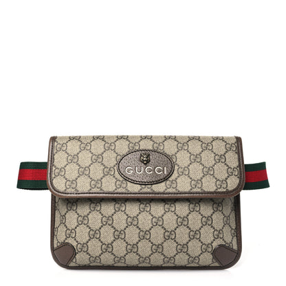 Gucci GG Supreme Monogram Neo Vintage Web Belt Bag Brown 1 of 11
