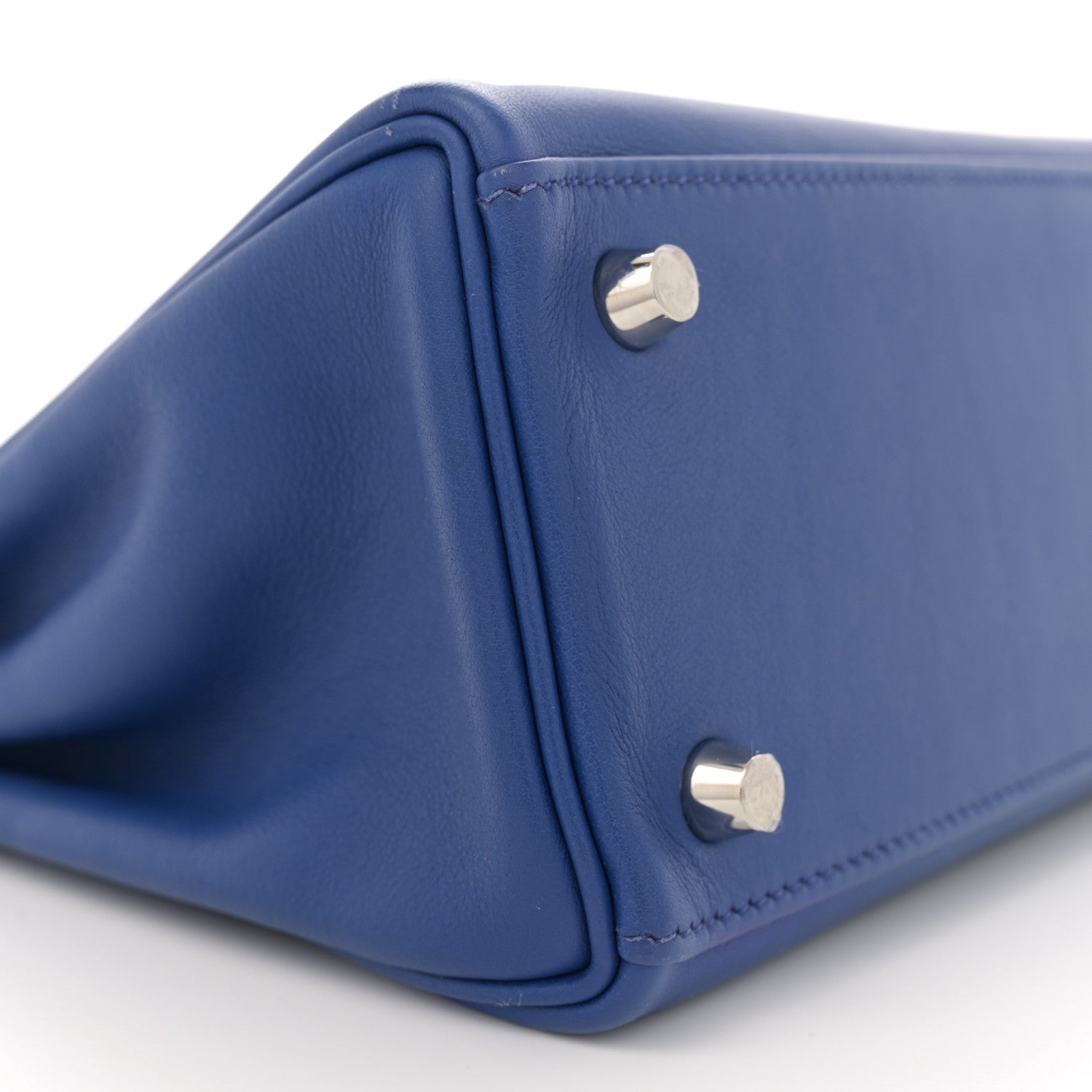 Hermes Swift Kelly Retourne 25 Bleu Electrique 9 of 12