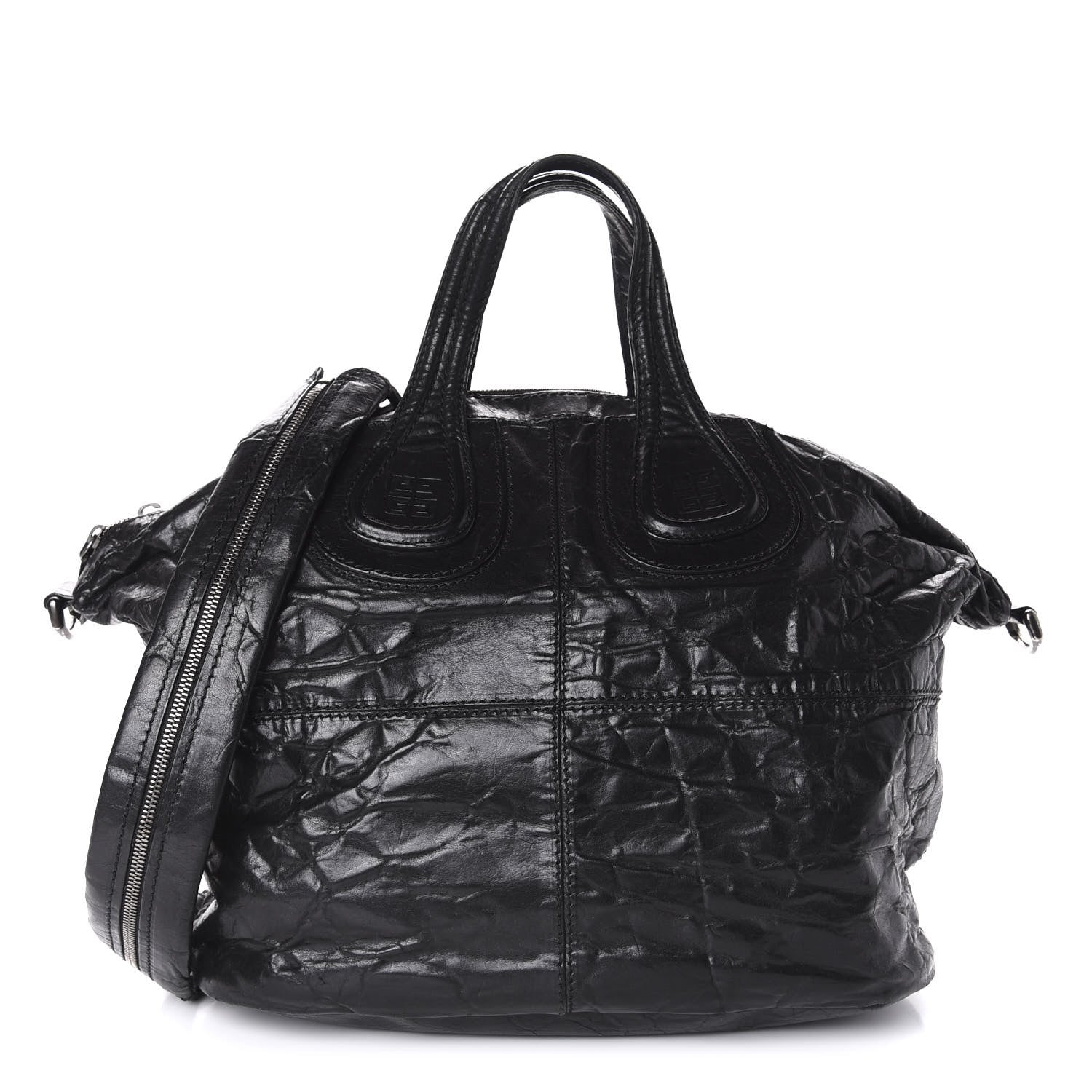 Givenchy Wrinkled Lambskin Medium Nightingale Black 1 of 17