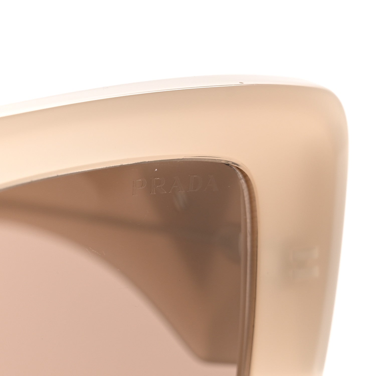 Prada Acetate Symbole Sunglasses SPR 14Z Taupe 7 of 8