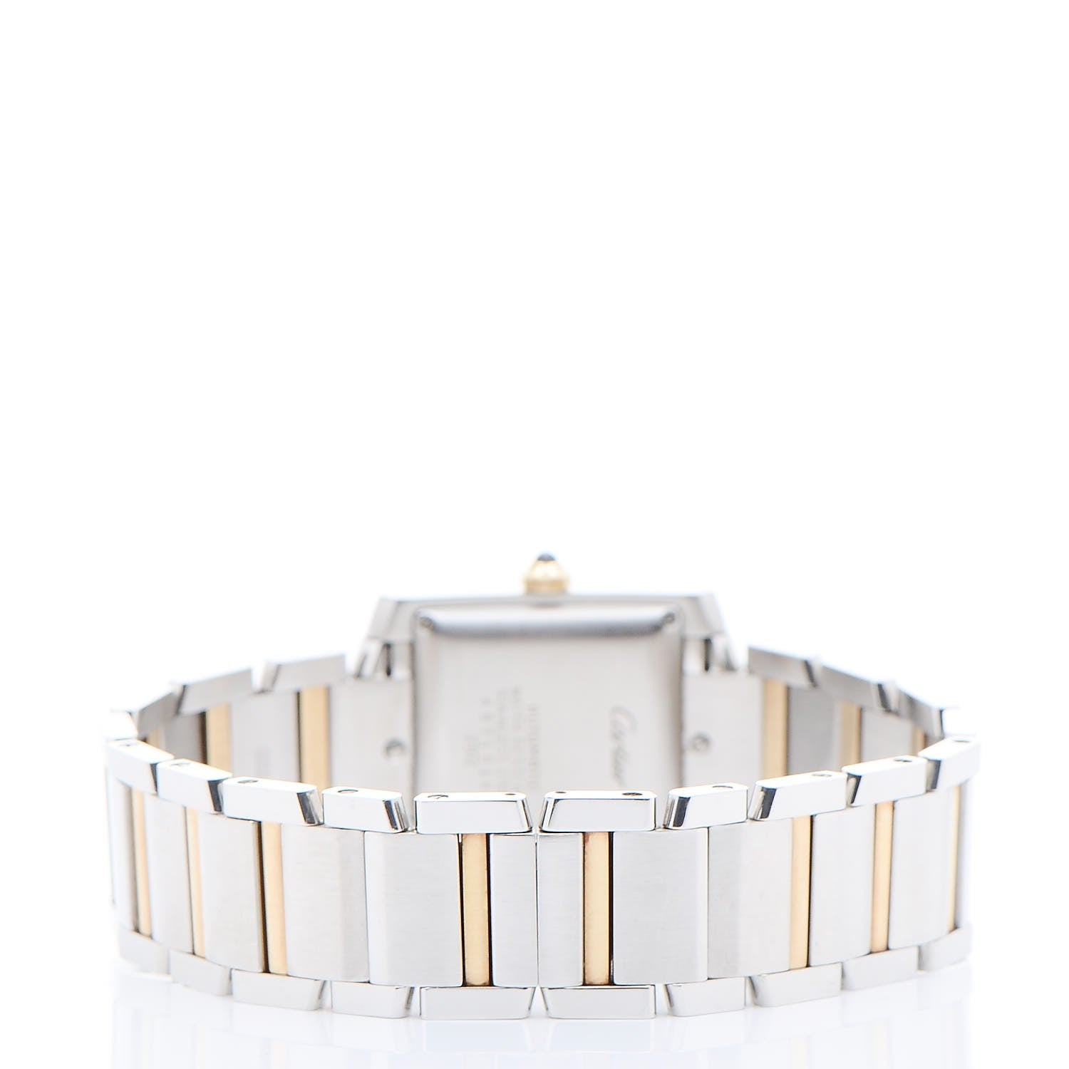 Cartier Stainless Steel 18K Yellow Gold 28mm Tank Francaise Automatic Watch 4 of 9