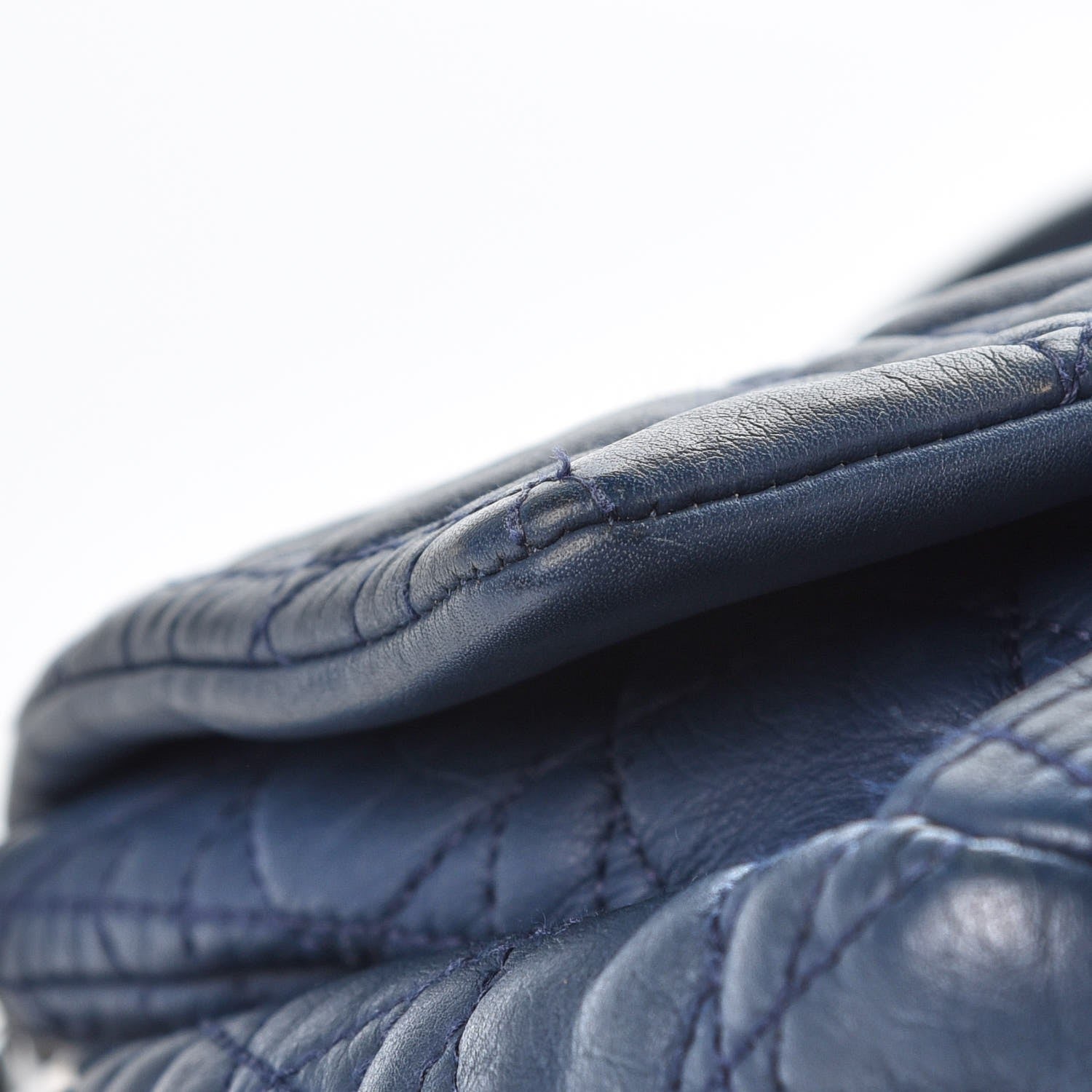 Christian Dior Lambskin Cannage Large New Lock Flap Bag Blue 13 of 17