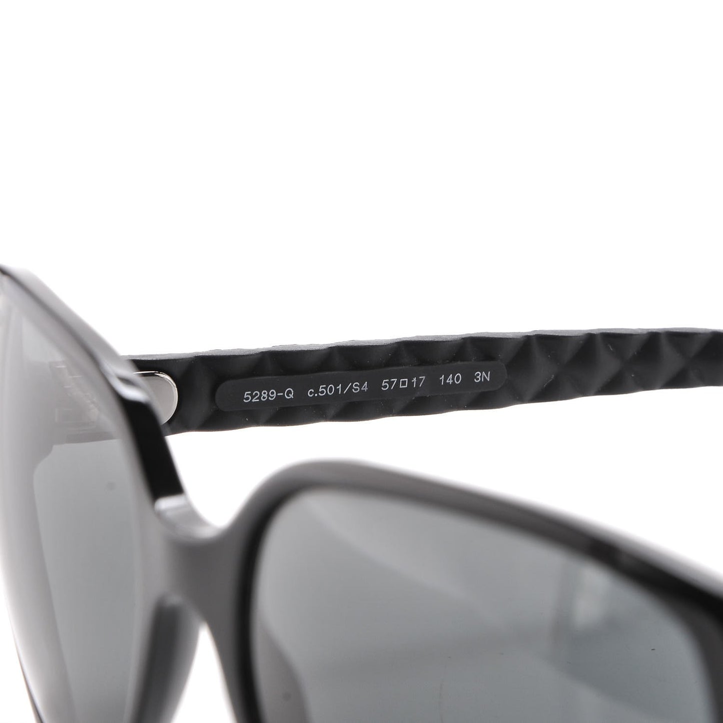 Quilted CC Sunglasses 5289-Q Black