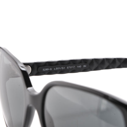 Chanel Quilted CC Sunglasses 5289-Q Black 5 of 7