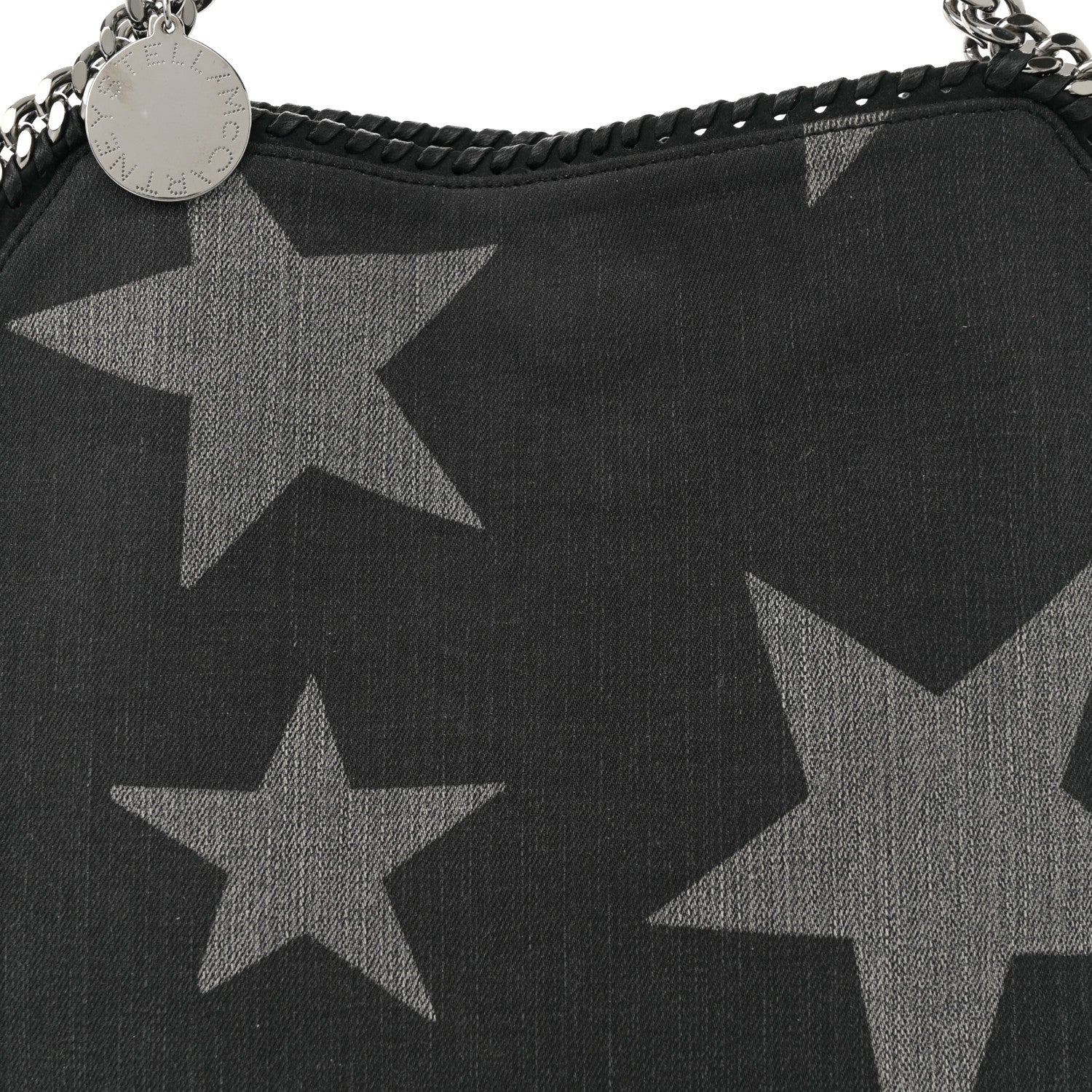 Stella McCartney Denim Star Small Falabella Tote Black 7 of 9